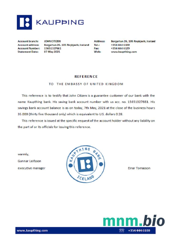 Przykład odniesienia do Islandii w formatach Word i PDF