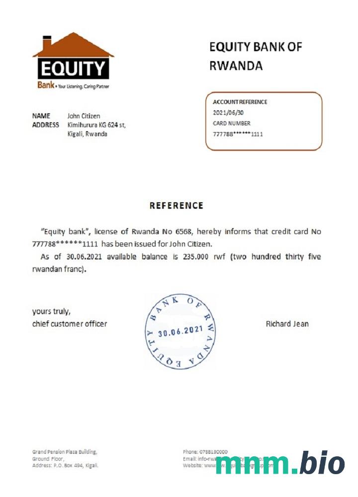 Przykład referencyjny Rwandy Equity w formatach Word i PDF